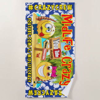 Midlife Crazy Beach Towel
