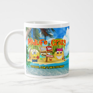 Midlife Crazy Jumbo Coffee Mug