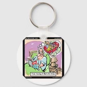 MidLife Crisis Funny Tees Mugs Cards & Gifts Key Ring