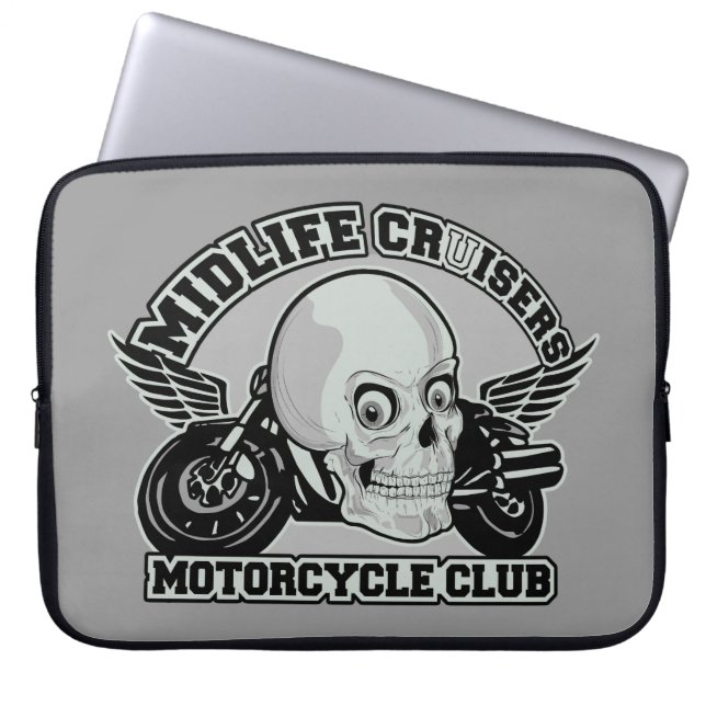 Midlife Cruisers MC custom laptop sleeve (Front)