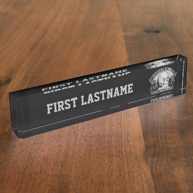 Midlife Cruisers MC custom name plate (Side)