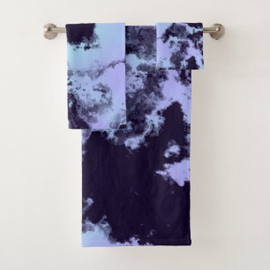 Midnight Angel Blue Bath Towel Set