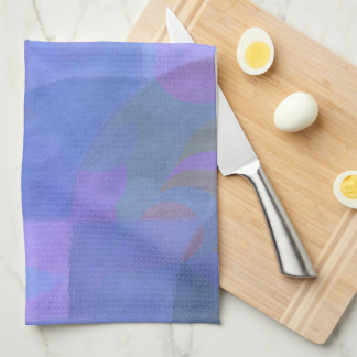Midnight Arches – Indigo Abstract Geometry Tea Towel