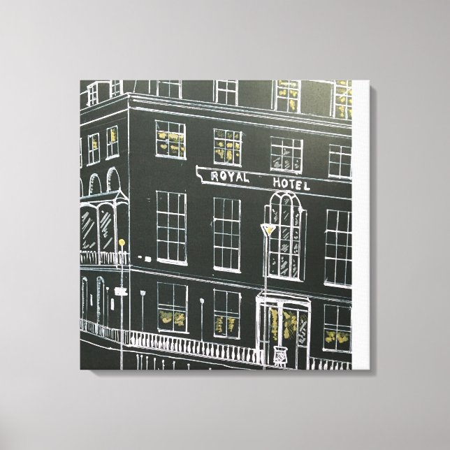 Midnight Architecture Canvas Print (Front)