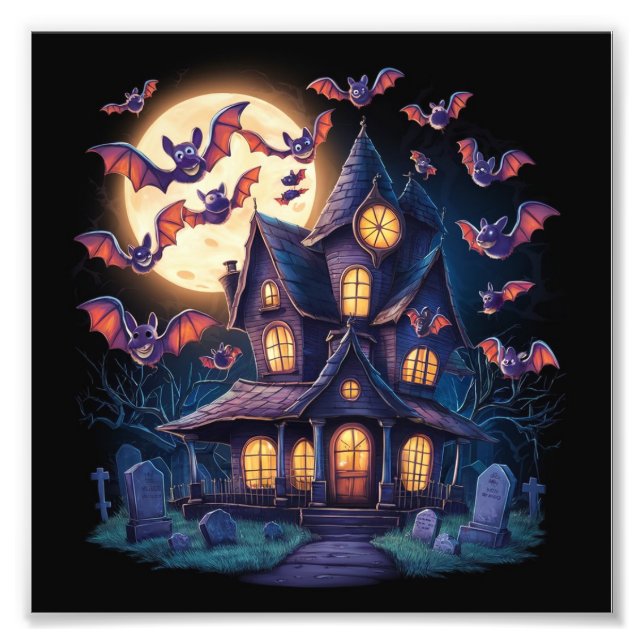 Midnight at the Haunted Estate Photo Print (Front)