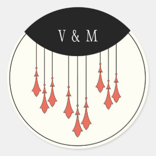 Midnight Autumn Wedding Sticker