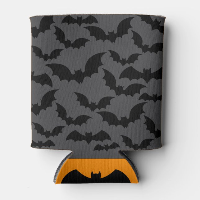 Midnight Bat Swarm Beverage Cooler – Dark Grey (Front)