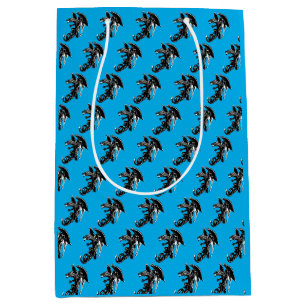 Midnight Beast of the Night Blue Mystical Medium Gift Bag