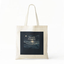 Midnight Bibliophile Logo Tote