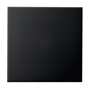 Midnight Black Solid Colour   #060709 ceramic tile