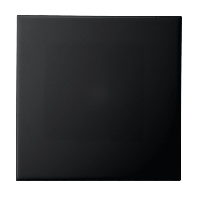 Midnight Black Solid Colour | #060709 ceramic tile (Front)