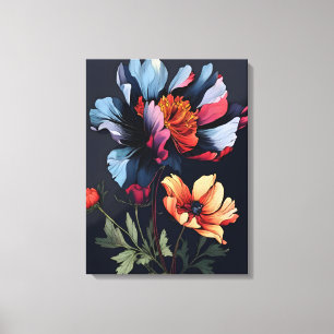 Midnight Bloom Canvas Print