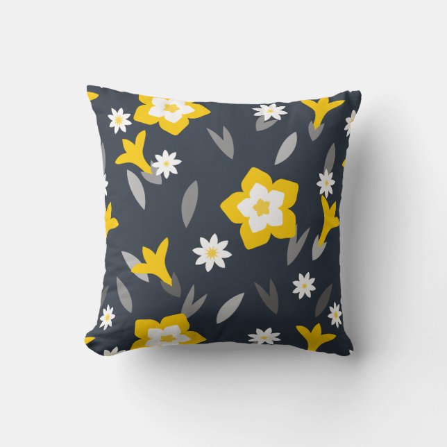 Midnight Bloom Cushion (Front)