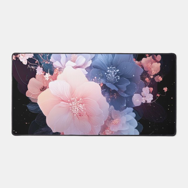 Midnight Bloom Desk Mat (Front)