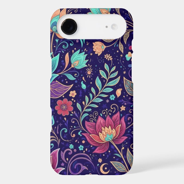 Midnight Bloom: Psychedelic Mystical Lotus pattern (Back)