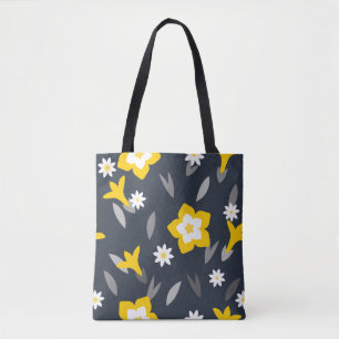 Midnight Bloom Tote Bag