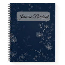 Midnight Blooms – Elegant Line Art Floral