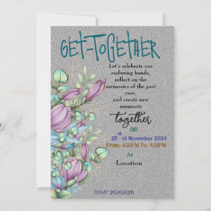 Midnight Blooms Gathering Invitation