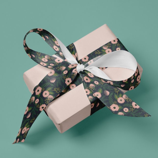 Midnight Blooms Grosgrain Ribbon (Creator Uploaded)
