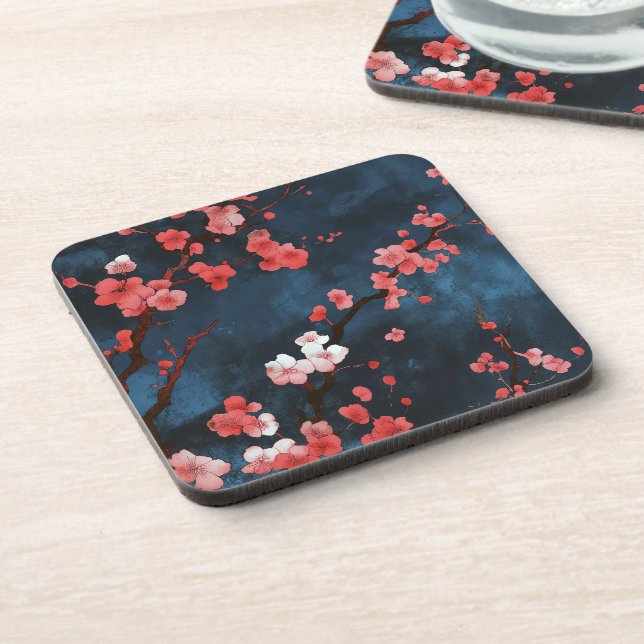 Midnight Blossoms Coaster (Left Side)