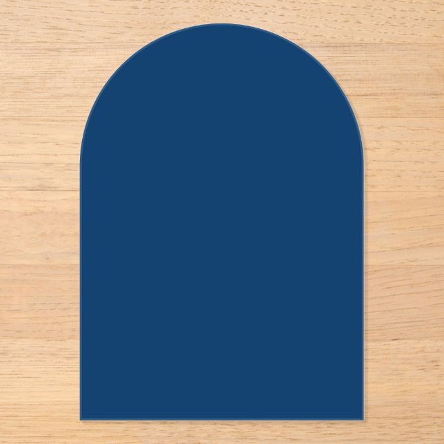 Midnight Blue Acrylic Invitation – Customisable (Front)