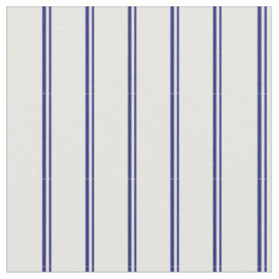 Midnight Blue and Mint Cream Coloured Pattern Fabric