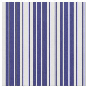 Midnight Blue and White Coloured Pattern Fabric