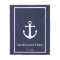 Midnight Blue and White Nautical Anchor