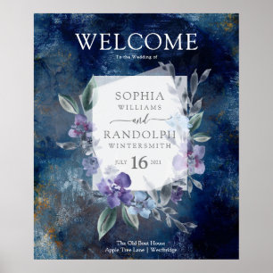 Midnight Blue Anemone, Poster