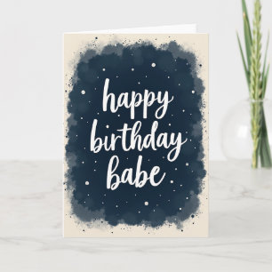 Midnight Blue Birthday Card