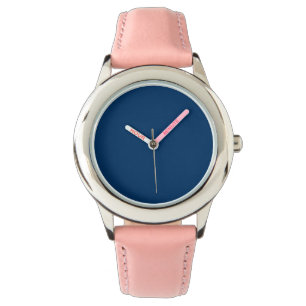 Midnight Blue & Blush Pink Custom Watch