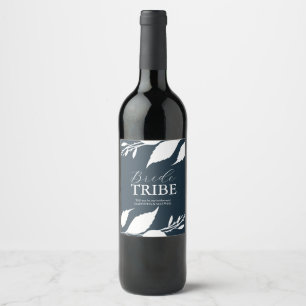 Midnight Blue Bridesmaid Proposal Label