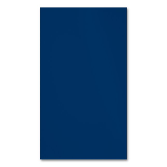 Midnight Blue Custom Business Card Magnet (Front Vertical)