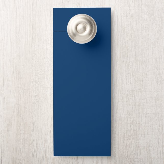 Midnight Blue Custom Door Hanger (On Knob)
