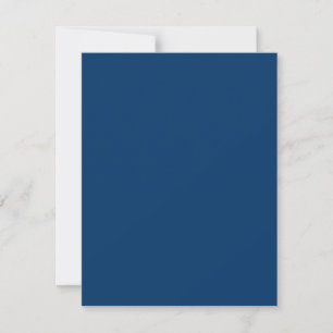 Midnight Blue Custom Flat Card