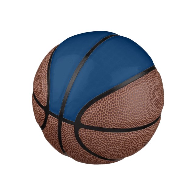 Midnight Blue Custom Mini Basketball (Angled)