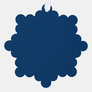 Midnight Blue Custom Paper Ornament