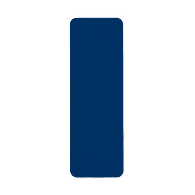 Midnight Blue Custom Return Address Labels (Front)