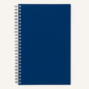 Midnight Blue Custom Spiral Notebook