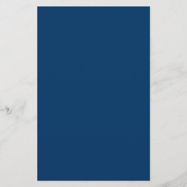 Midnight Blue Custom Stationery (Front)