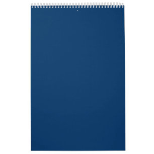 Midnight Blue Customisable Wall Calendar