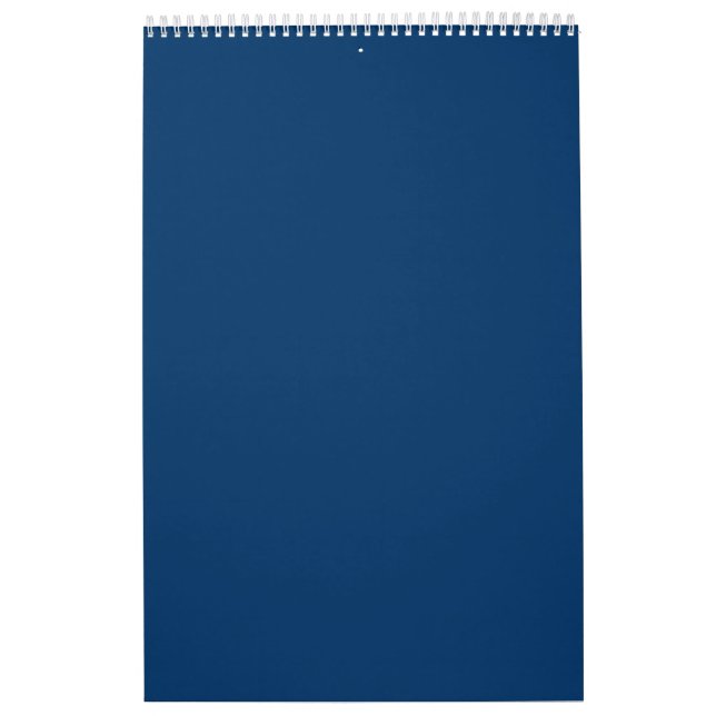 Midnight Blue Customisable Wall Calendar (Cover)
