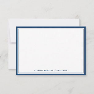 Midnight Blue Flat Note Card