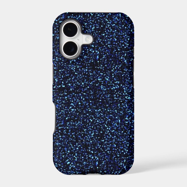 midnight blue glitter iphone 5 case (Back)