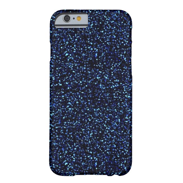 midnight blue glitter iPhone 6 case (Back)