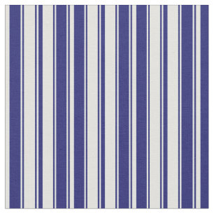 Midnight Blue & Light Cyan Coloured Lines Fabric