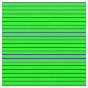 Midnight Blue & Lime Pattern of Stripes Fabric