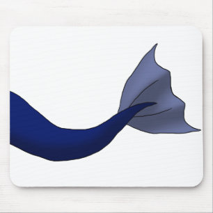 Midnight Blue Mermaid Tail Mouse Mat