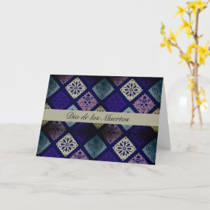 Midnight Blue Mexican Folk Art Seasonal Card