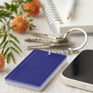 Midnight Blue Rectangle Acrylic Keychain